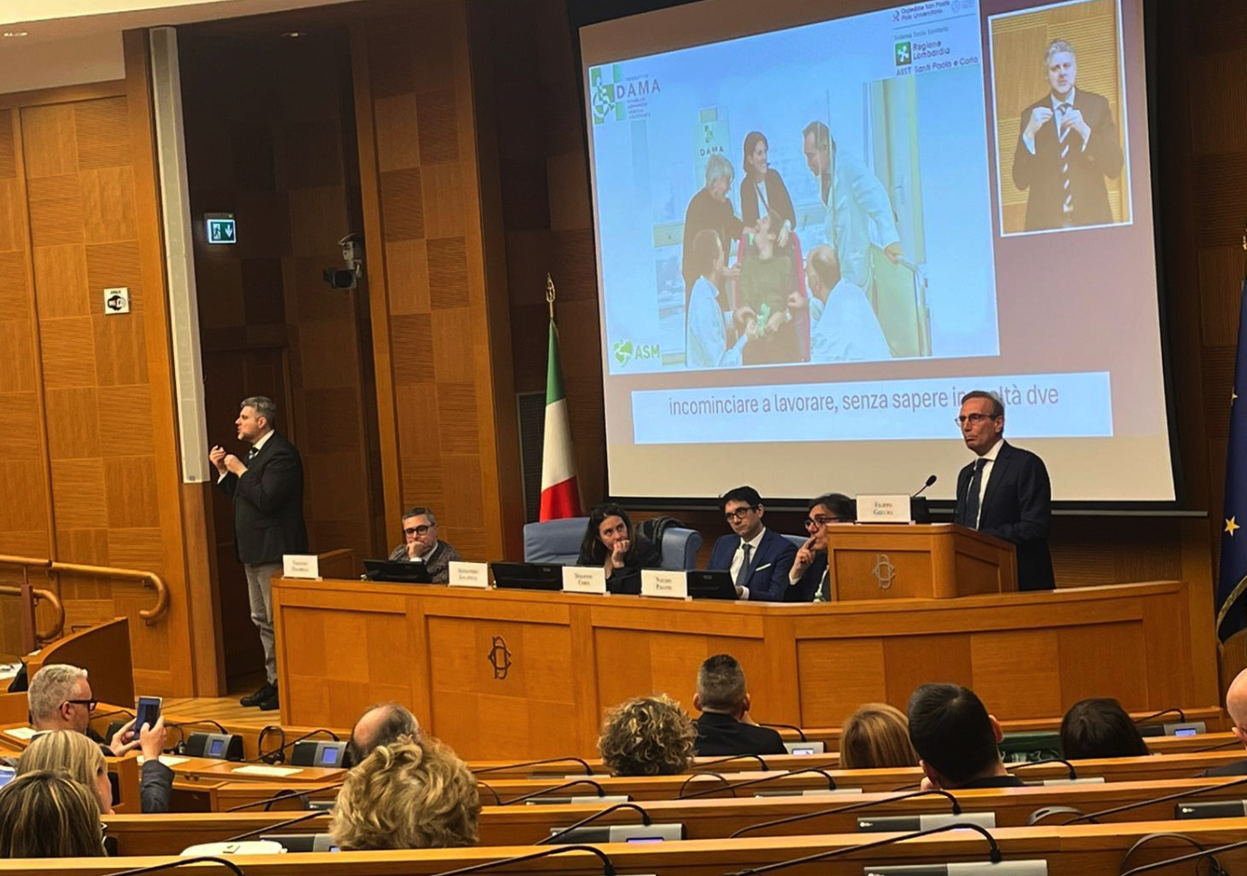 Foto presentazione del progetto DAMA alla camera dei deputati 296