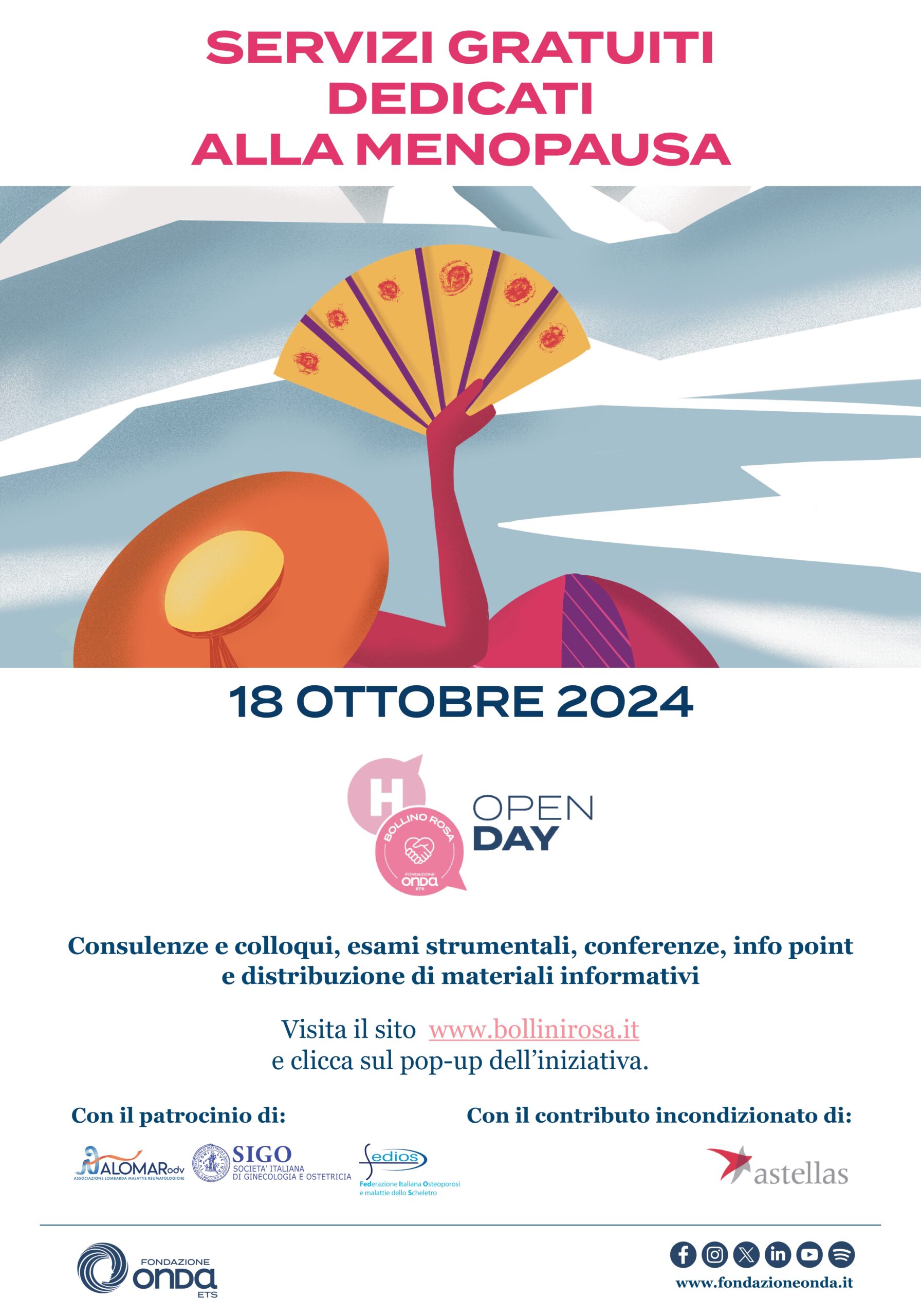 Locandina open day menopausa 18 ottobre 2024 2356